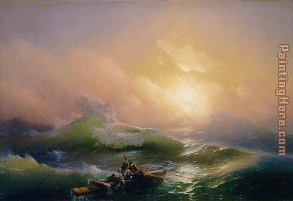 The Ninth Wave painting - Ivan Constantinovich Aivazovsky The Ninth Wave art painting